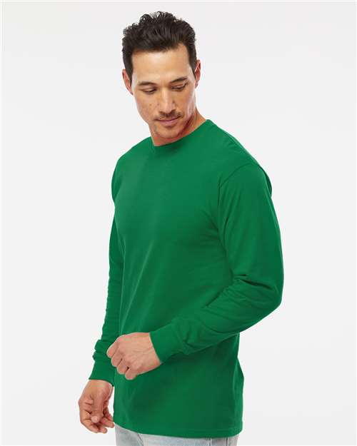 M&O 4820 Unisex Gold Soft Touch Long Sleeve T-Shirt in 