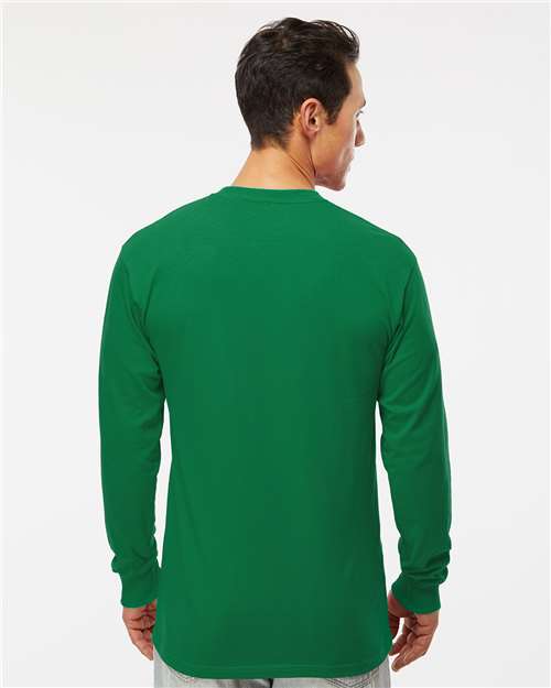 M&O 4820 Unisex Gold Soft Touch Long Sleeve T-Shirt in 