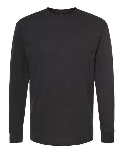 M&O 4820 Unisex Gold Soft Touch Long Sleeve T-Shirt in 