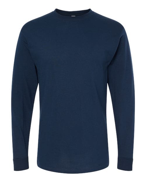 M&O 4820 Unisex Gold Soft Touch Long Sleeve T-Shirt in 
