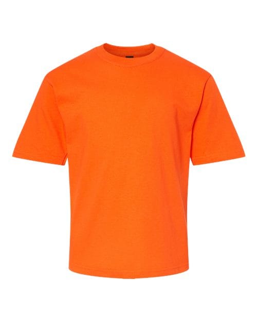 M&O 4850 Youth Gold Soft Touch T-Shirt in 