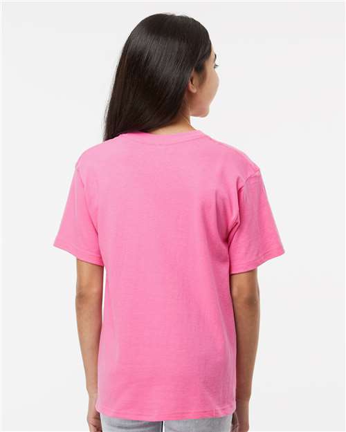 M&O 4850 Youth Gold Soft Touch T-Shirt in 