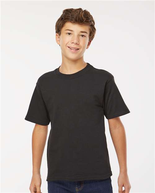 M&O 9463 XS / Black M&O 4850 Youth Gold Soft Touch T-Shirt
