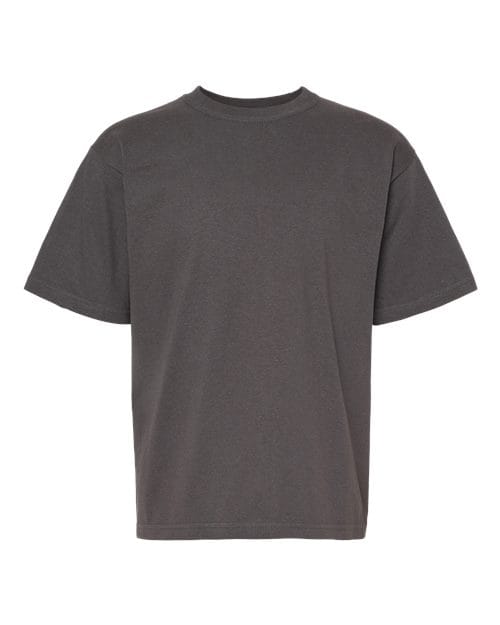 M&O 4850 Youth Gold Soft Touch T-Shirt in Charcoal