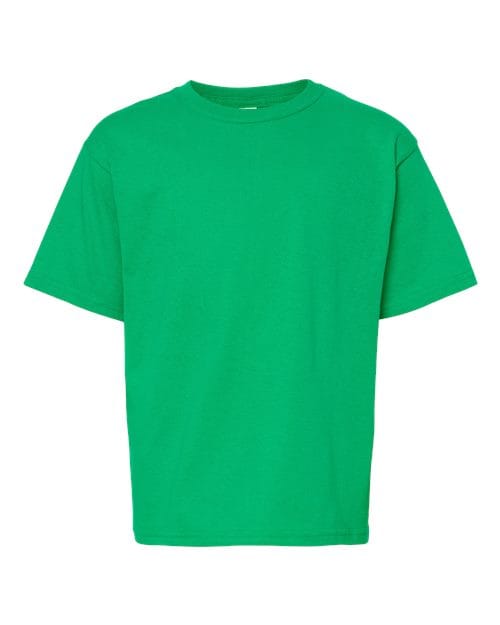 M&O 4850 Youth Gold Soft Touch T-Shirt in Irish Green
