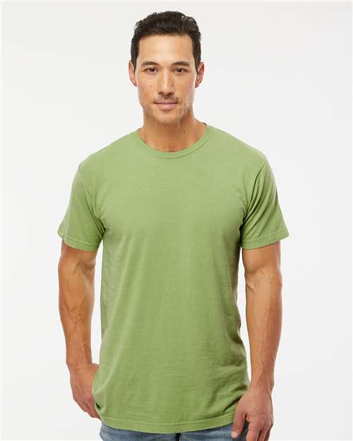 M&O 6500M-Unisex Vintage Garment-Dyed T-Shirt in Aloe