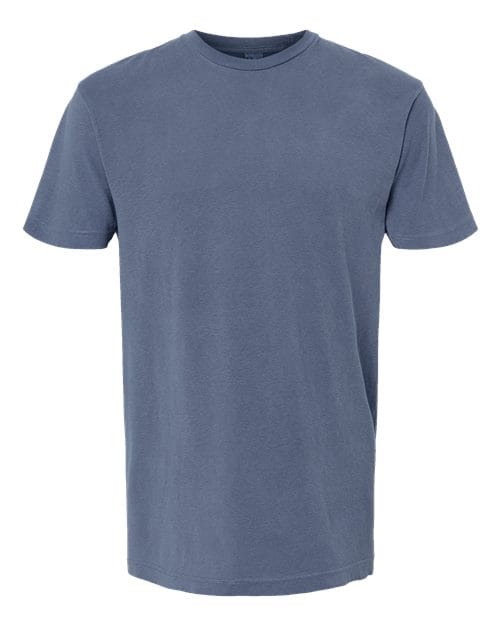 M&O 6500M-Unisex Vintage Garment-Dyed T-Shirt in Blue Jean