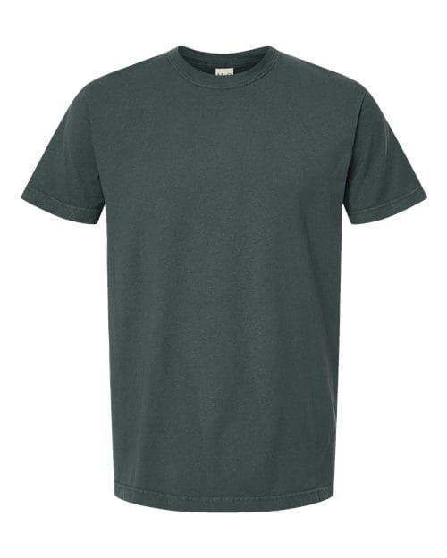 M&O 6500M-Unisex Vintage Garment-Dyed T-Shirt in Blue Spruce