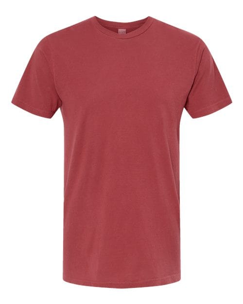M&O 6500M-Unisex Vintage Garment-Dyed T-Shirt in Crimson