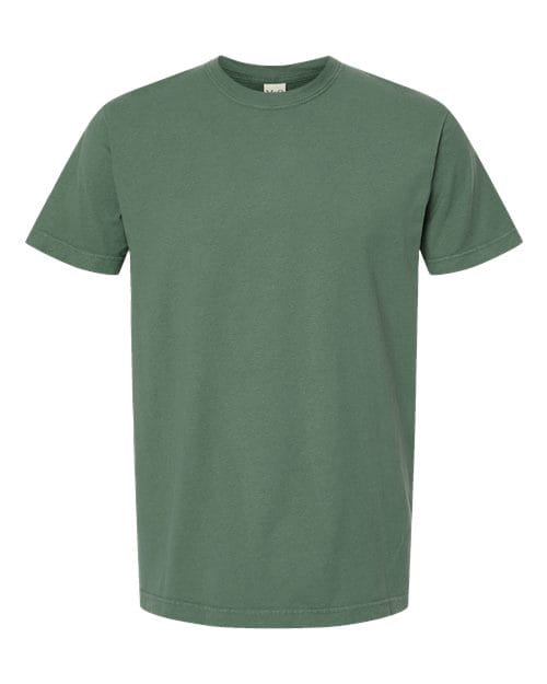 M&O 6500M-Unisex Vintage Garment-Dyed T-Shirt in Light Green