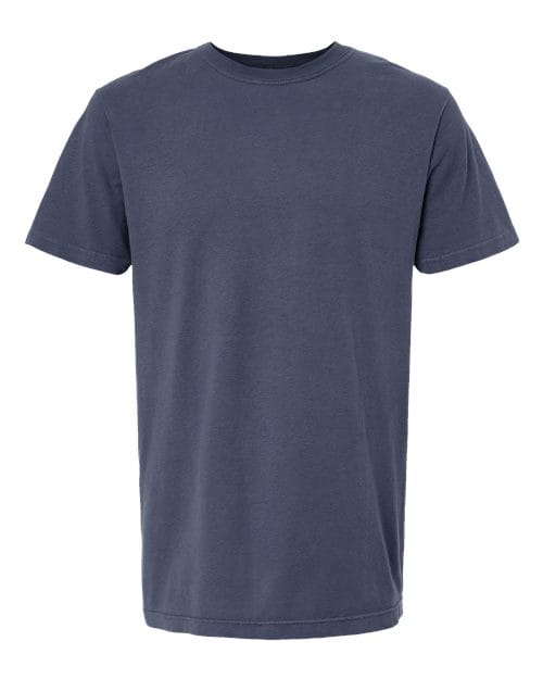 M&O 6500M-Unisex Vintage Garment-Dyed T-Shirt in Navy