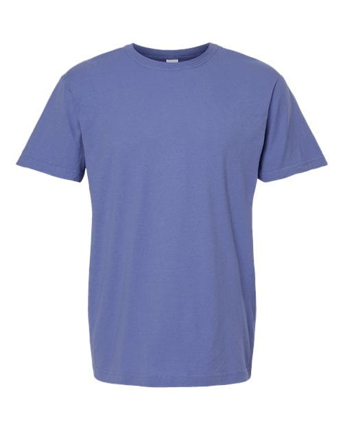 M&O 6500M-Unisex Vintage Garment-Dyed T-Shirt in Periwinkle