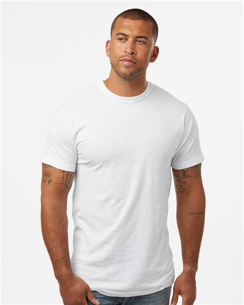 M&O 9529 S / White M&O 6500M-Unisex Vintage Garment-Dyed T-Shirt