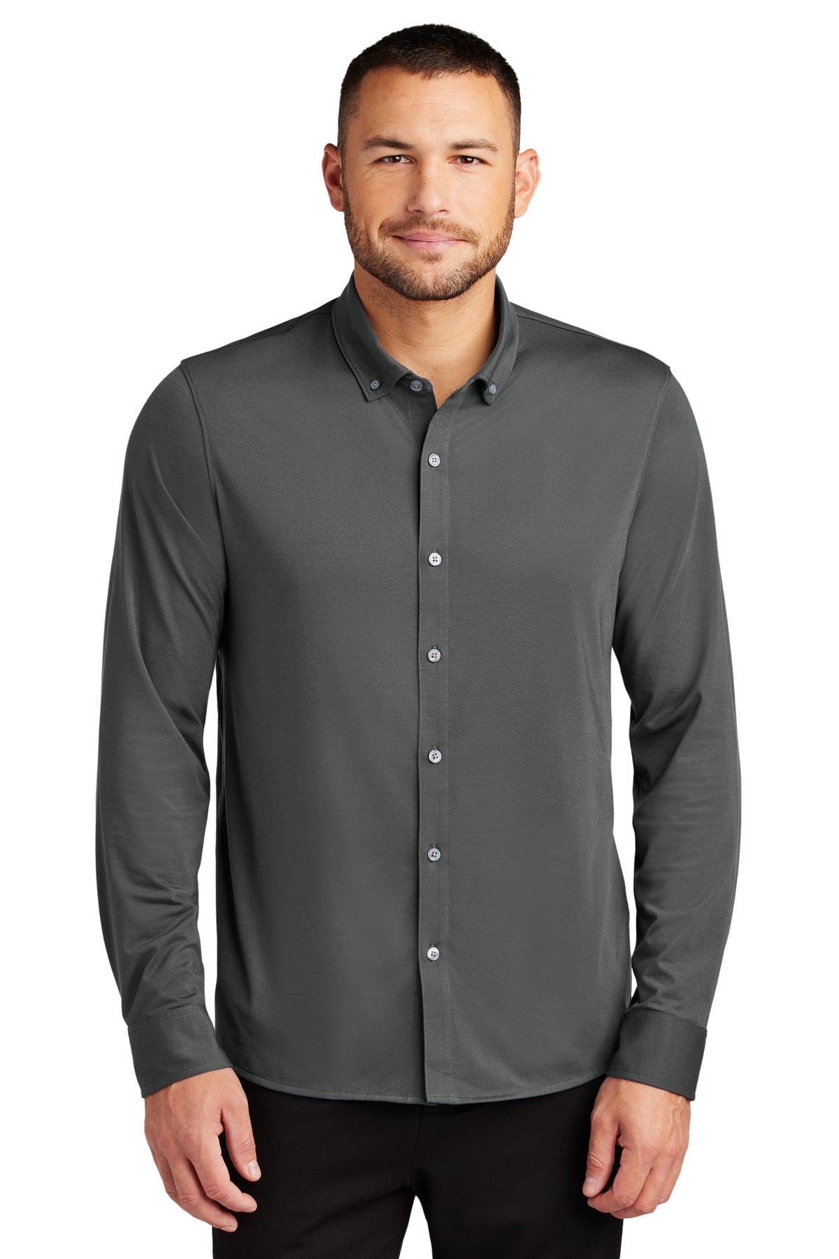 Mercer+Mettle Stretch Jersey Long Sleeve Shirt MM1018 in 