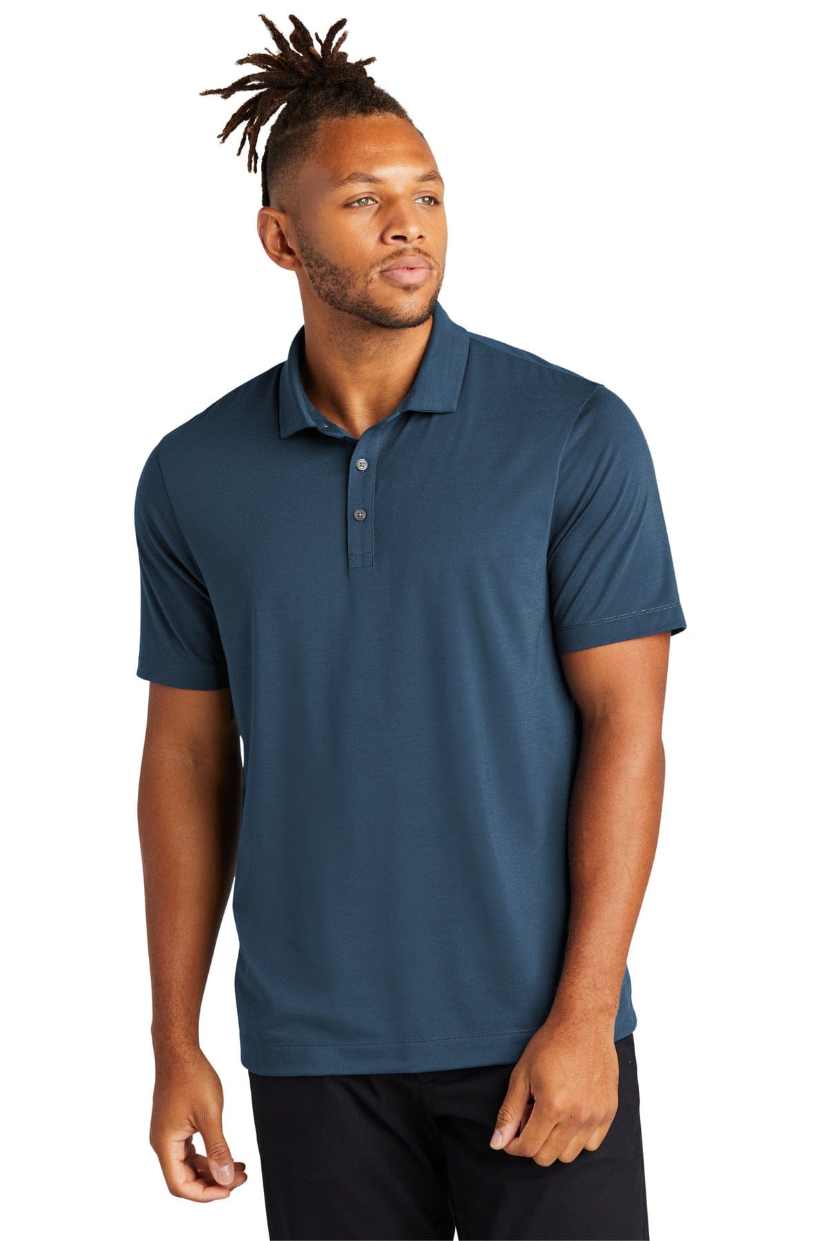 Mercer+Mettle Stretch Jersey Polo MM1014 in Insignia Blue