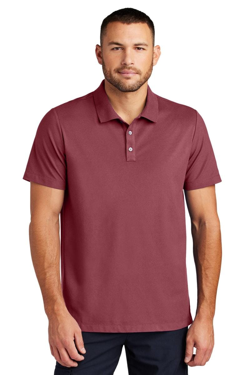 Mercer+Mettle Stretch Pique Polo MM1004 in Rosewood