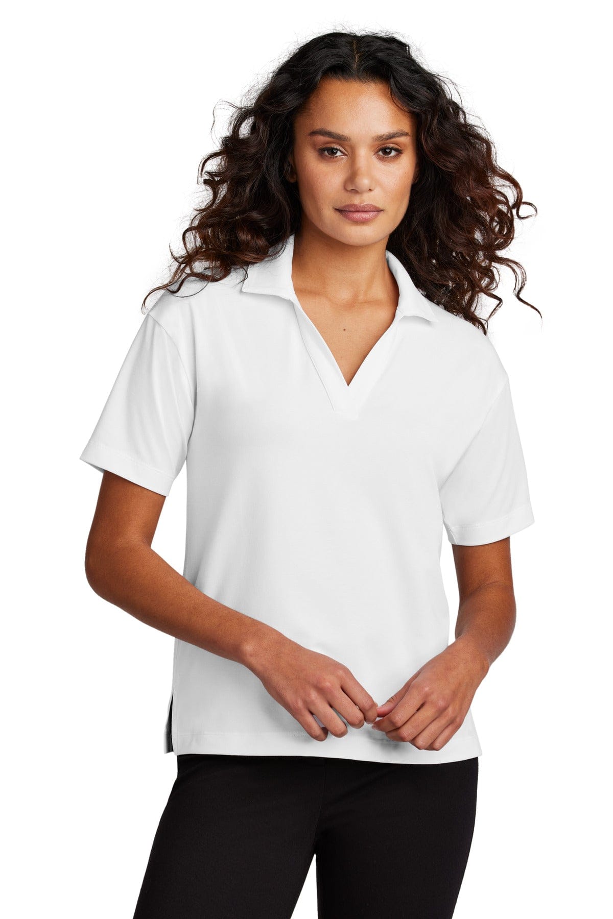 Mercer+Mettle Women's Stretch Jersey Polo MM1015 in 
