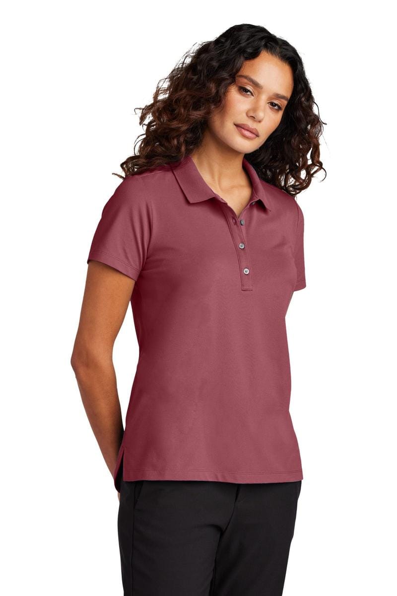 Mercer+Mettle Women's Stretch Pique Polo MM1005 in Rosewood