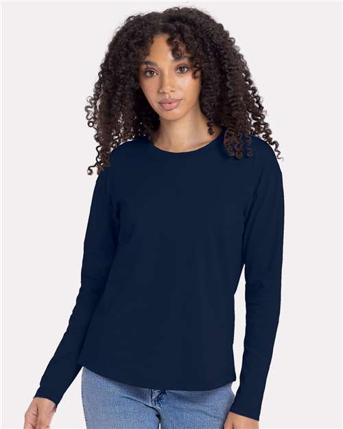 NL3911 Women's Cotton Relaxed Long Sleeve T-Shirt in 