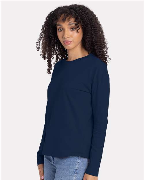 NL3911 Women's Cotton Relaxed Long Sleeve T-Shirt in 