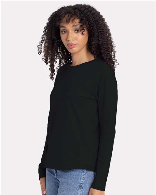 NL3911 Women's Cotton Relaxed Long Sleeve T-Shirt in 