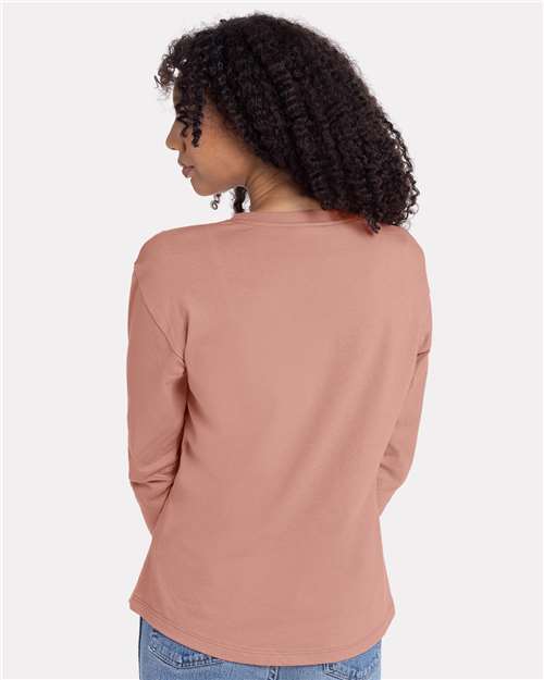 NL3911 Women's Cotton Relaxed Long Sleeve T-Shirt in 