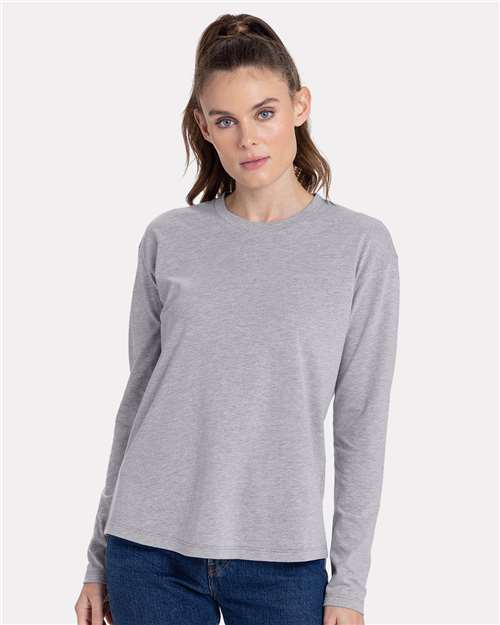 NL3911 Women's Cotton Relaxed Long Sleeve T-Shirt in 