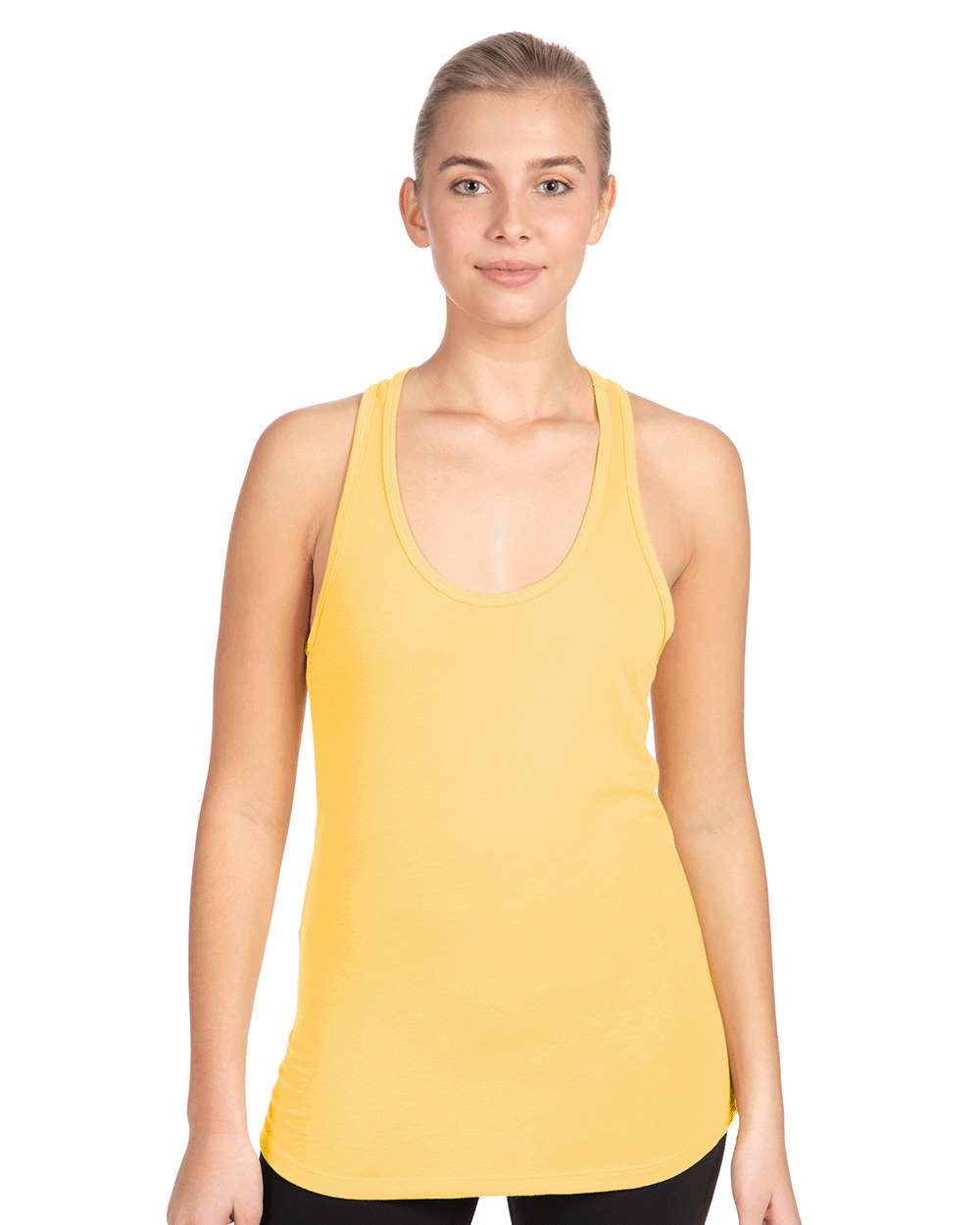 Next Level 1533 Women's Ideal Racerback Tank in Banana Cream