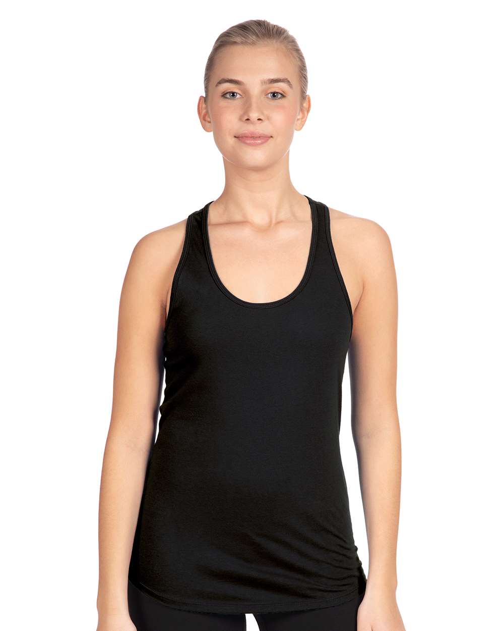 Next Level 1533 Women's Ideal Racerback Tank in Black