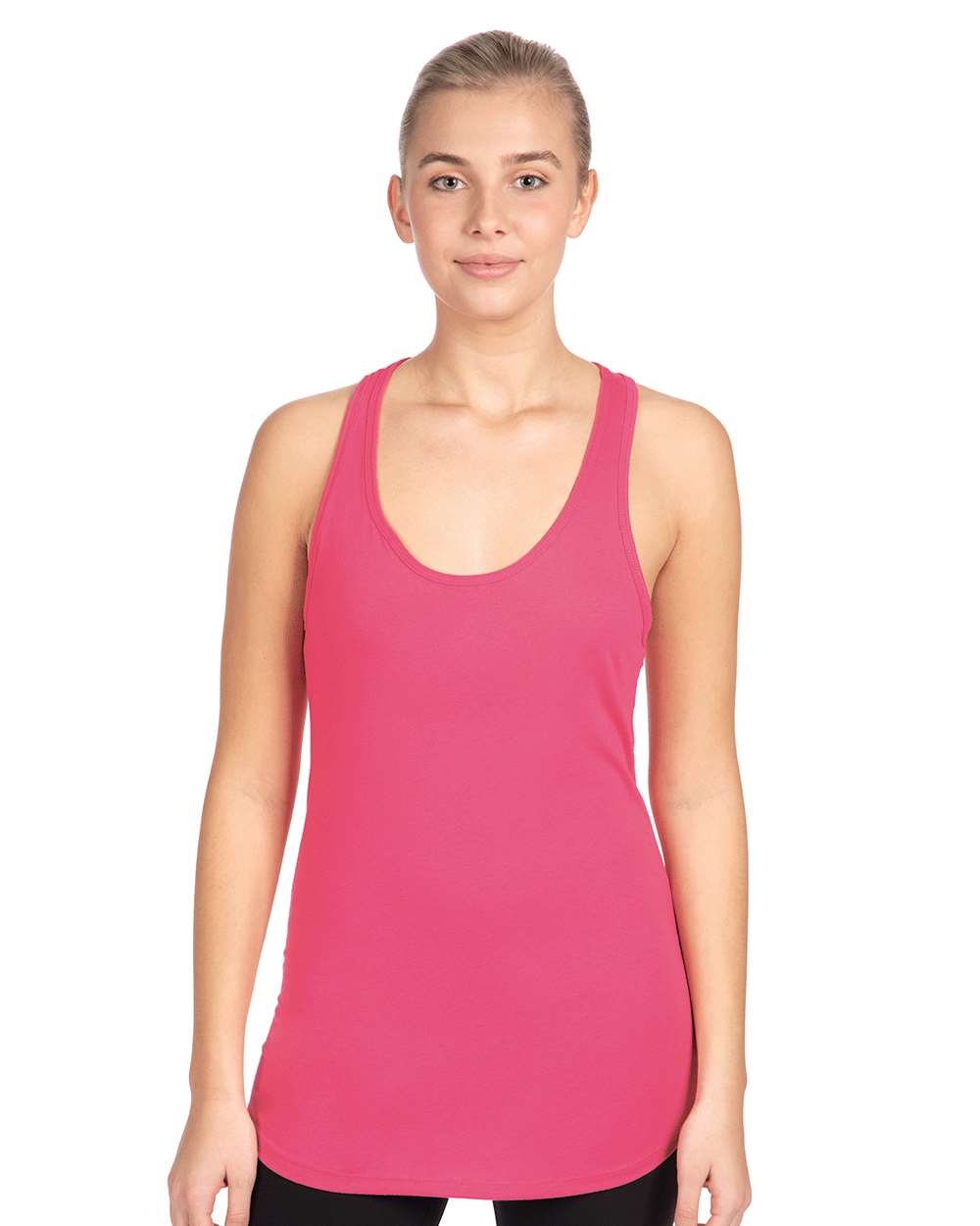 Next Level 1533 Women's Ideal Racerback Tank in Hot Pink