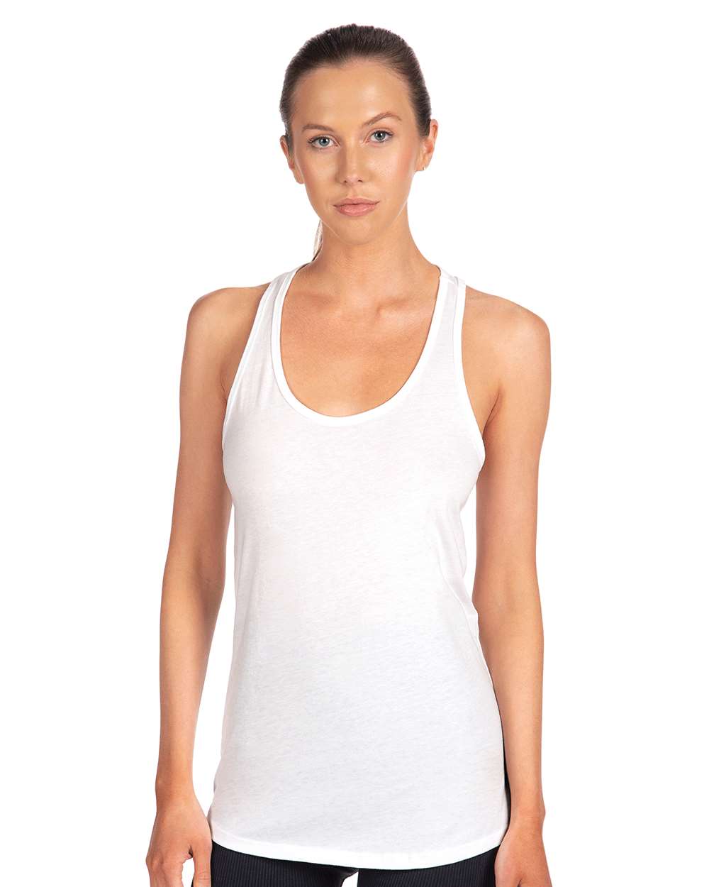 Next Level 1533 Women's Ideal Racerback Tank in White
