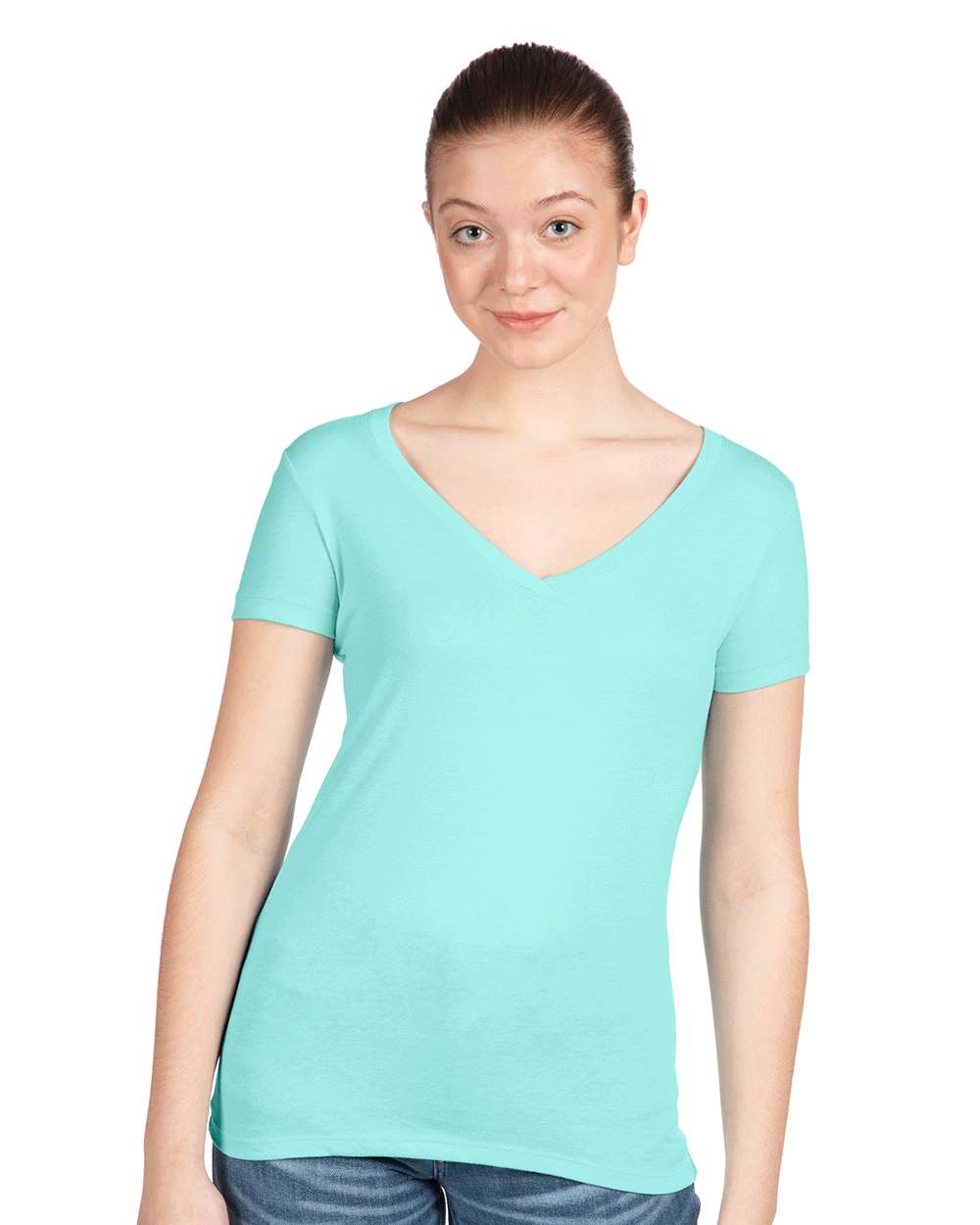 Next Level 1540 Women's Ideal V-Neck T-Shirt in Cancun