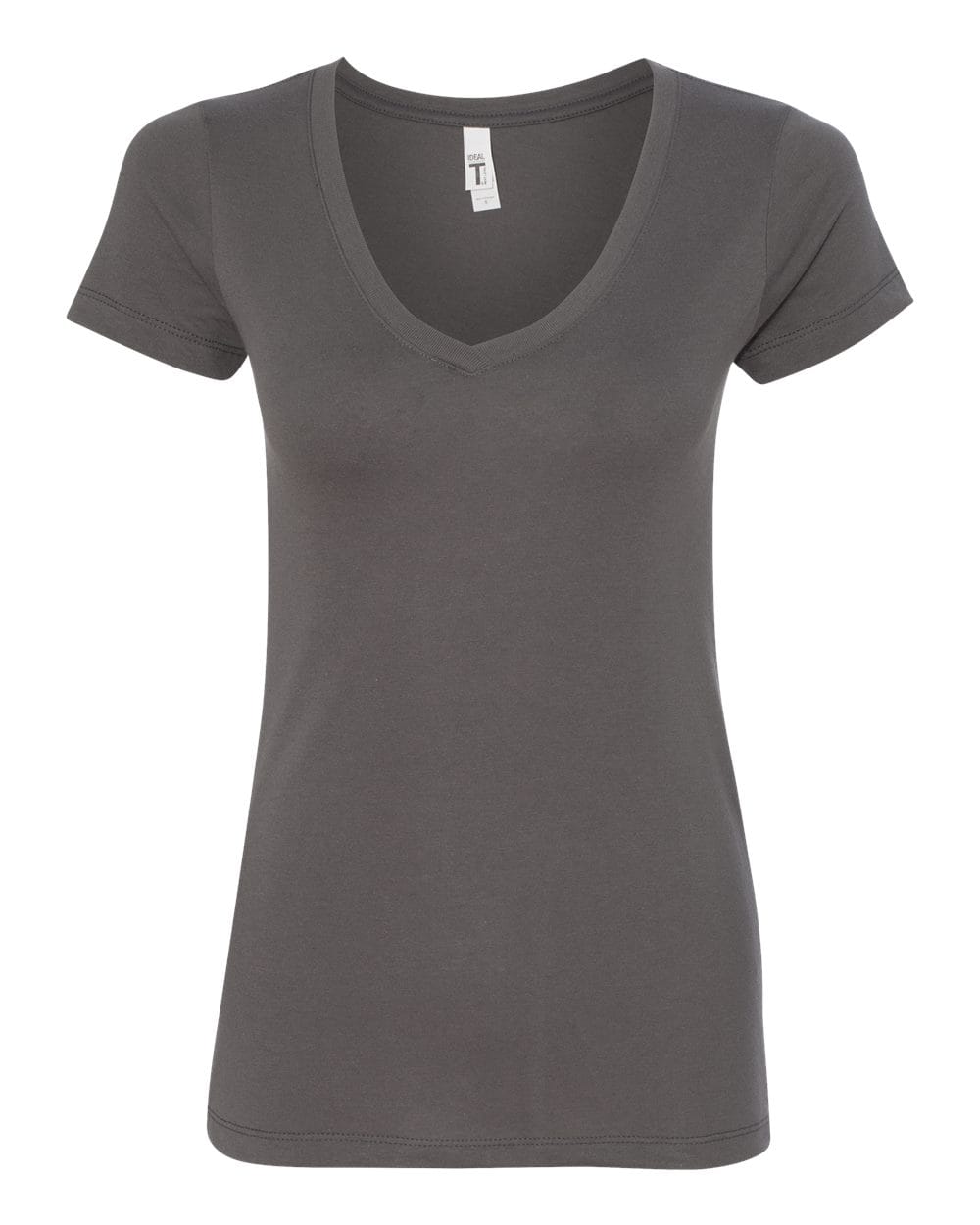 Next Level 1540 Women's Ideal V-Neck T-Shirt in Dark Grey