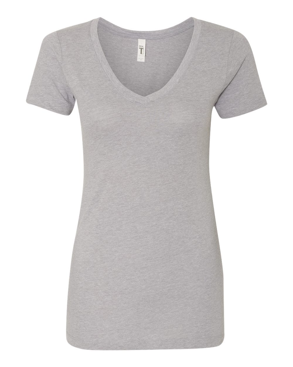 Next Level 1540 Women's Ideal V-Neck T-Shirt in Heather Grey
