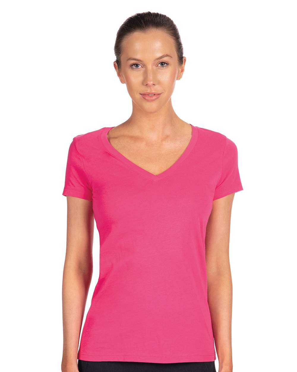 Next Level 1540 Women's Ideal V-Neck T-Shirt in Raspberry