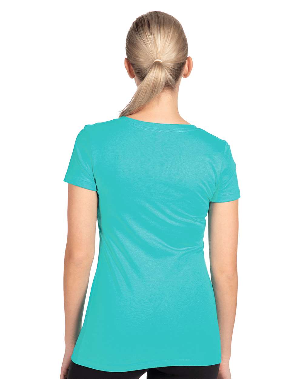 Next Level 1540 Women's Ideal V-Neck T-Shirt in Tahiti Blue