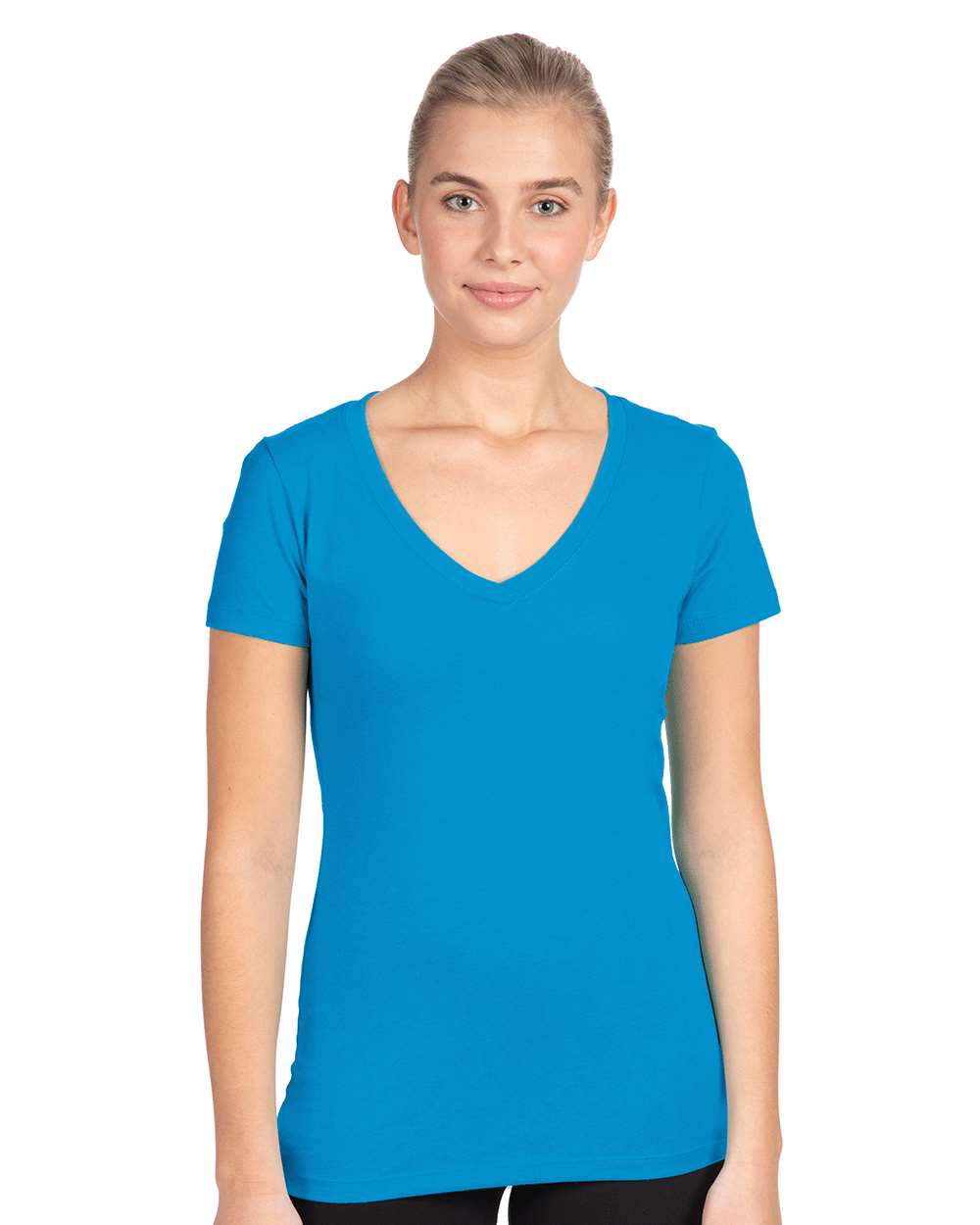 Next Level 1540 Women's Ideal V-Neck T-Shirt in Turquoise