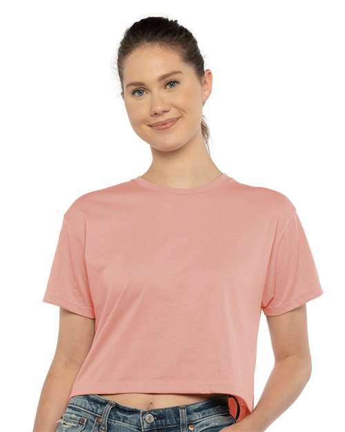 Next Level 1580 Women's Ideal Crop Top in Desert Pink