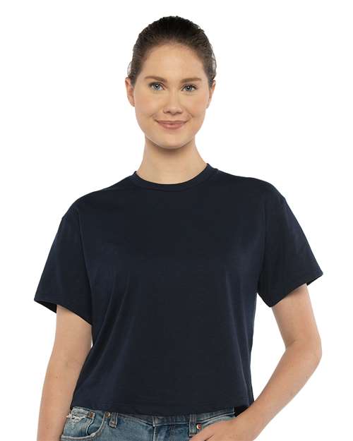 Next Level 1580 Women's Ideal Crop Top in Midnight Navy