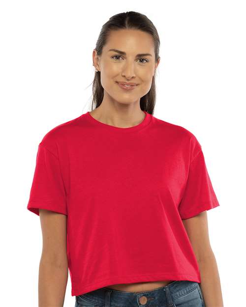 Next Level 1580 Women's Ideal Crop Top in Red