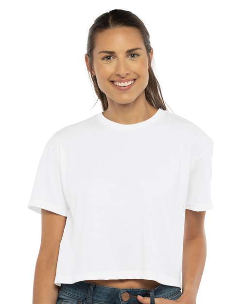 Next Level 1580 Women's Ideal Crop Top in White
