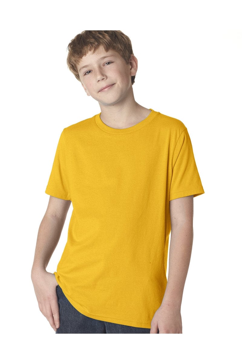 Next Level 3310: Youth Cotton Crew in Gold