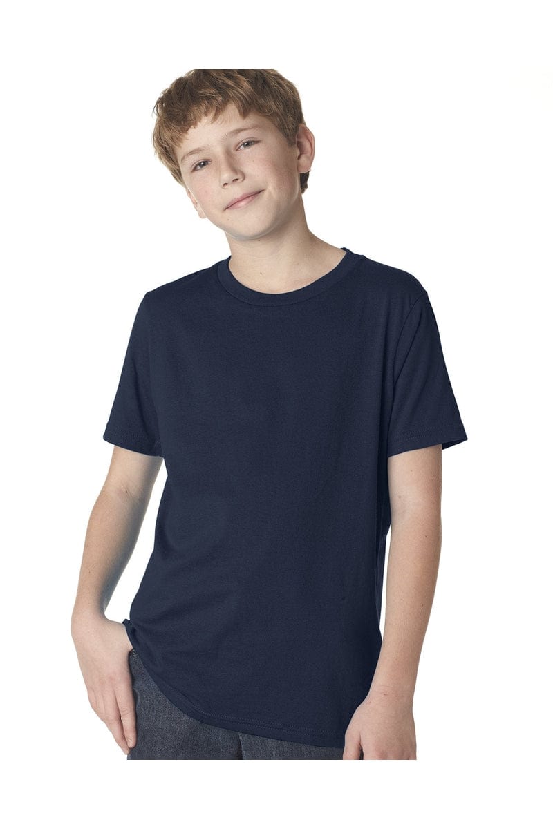 Next Level 3310: Youth Cotton Crew in Midnight Navy