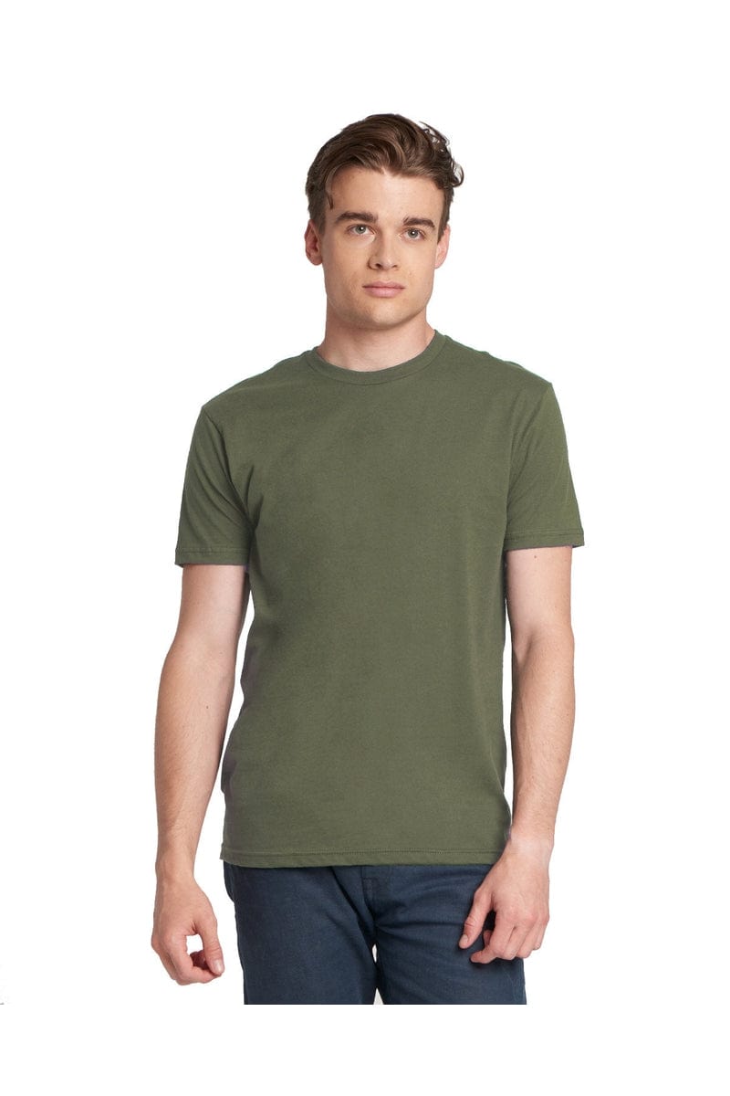 Next Level 3600: Unisex Cotton T-Shirt in Military Green