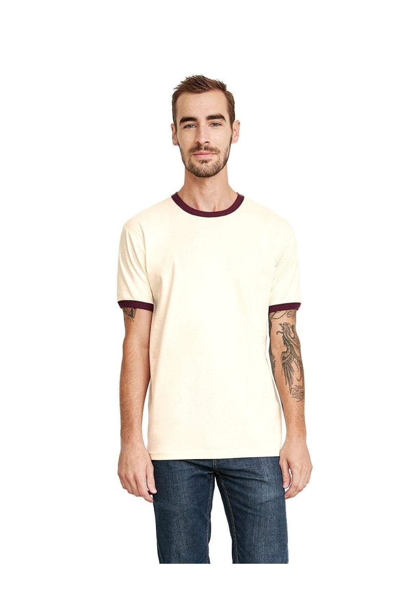 Next Level 3604: Unisex Ringer T-Shirt in 