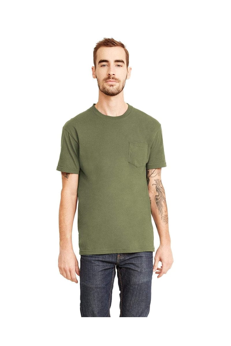 Next Level 3605: Unisex Pocket Crew in 