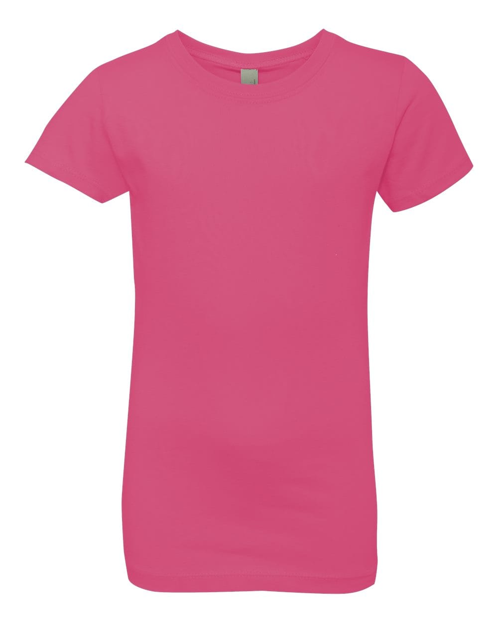Next Level 3710 Girls’ Cotton Princess T-Shirt in Hot Pink