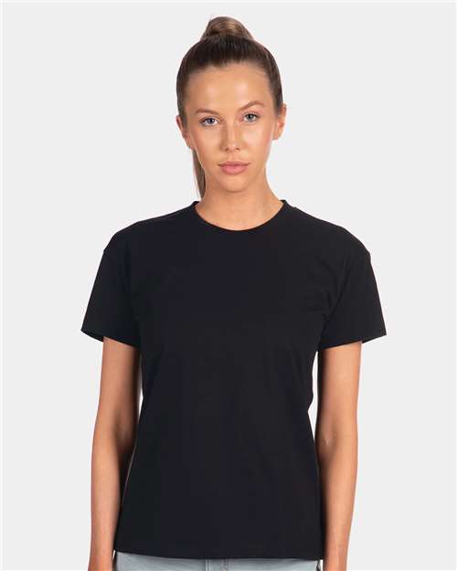 Next Level 3910 Women's Cotton Relaxed T-Shirt in Black