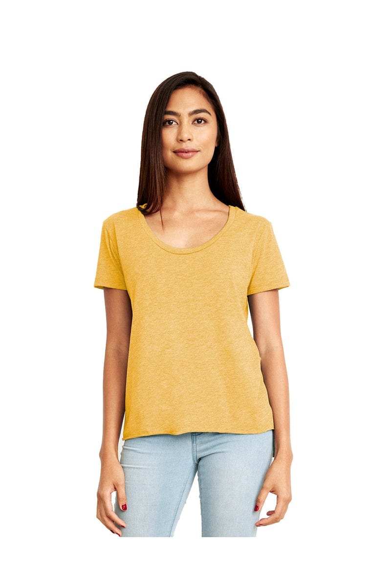 Next Level 5030: Ladies' Festival Scoop in Antique Gold