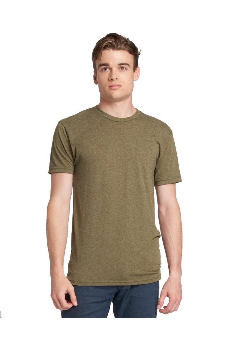 Next Level 6010A: Men's Made in USA Triblend T-Shirt in Military Green